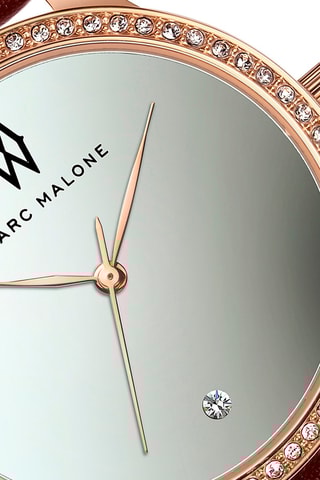 Montre à quartz en cuir 