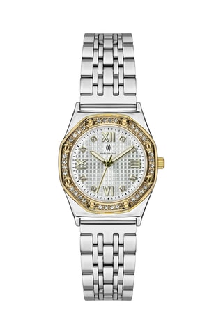 Montre à quartz en acier - Doré et argenté 