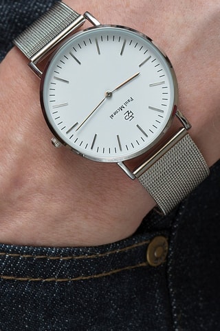 Montre à quartz en acier - Argenté