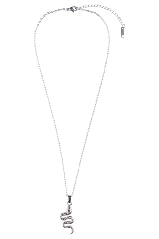 Collier - Plaqué or blanc