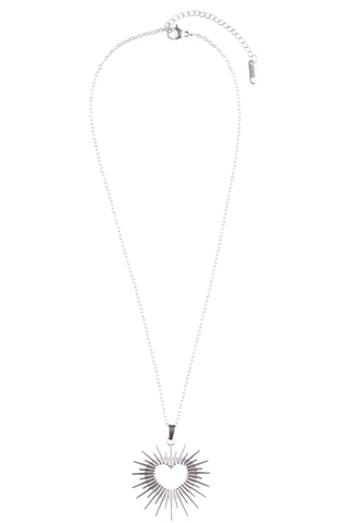 Collier - Plaqué or blanc