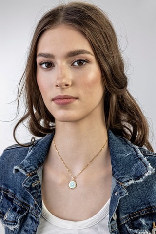 Collier Magnolia - Plaqué ion jaune