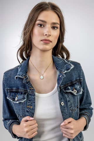 Collier Magnolia - Plaqué ion jaune