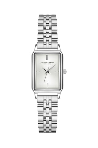 Montre à quartz en acier - Argenté - Frederic Graff