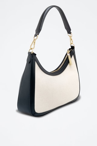 Sac porté épaule en cuir - Noir