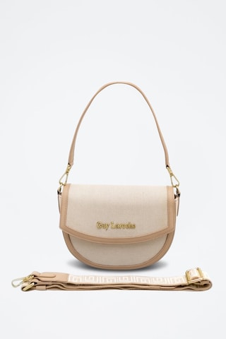 Sac bandoulière en cuir - Beige