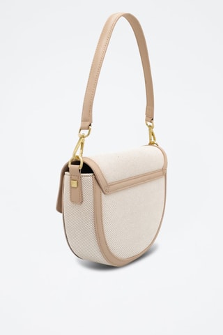 Sac bandoulière en cuir - Beige