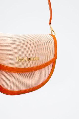 Sac bandoulière en cuir - Orange