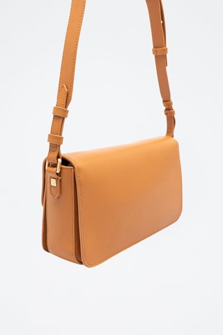 Sac bandoulière en cuir Florian Camel