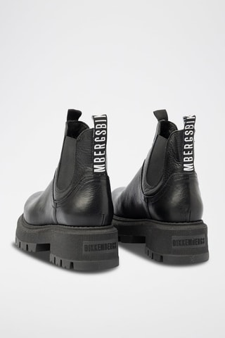 Bottines Chelsea en cuir de veau Noir