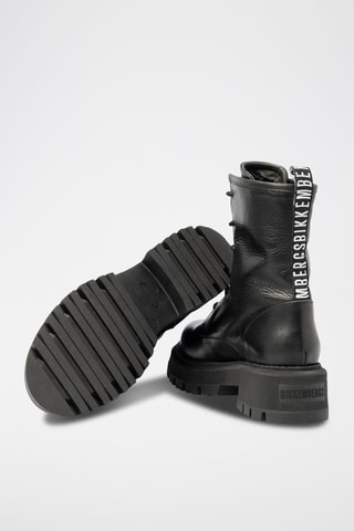 Bottines en cuir de veau Noir