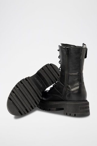 Bottines en cuir de veau Noir