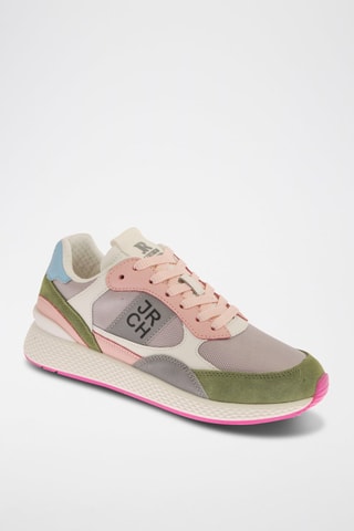 Sneakers en nubuck - Vert