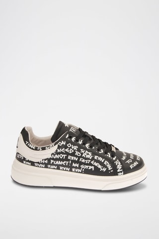 Leren Sneakers -Zwart
