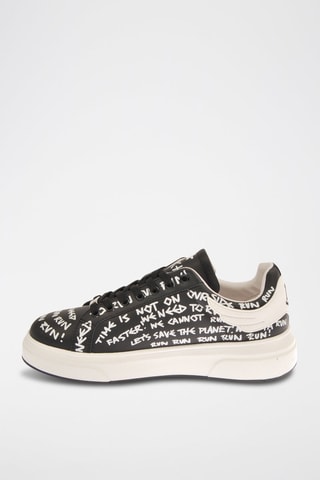Leren Sneakers -Zwart