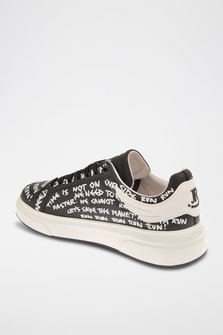 Leren Sneakers -Zwart