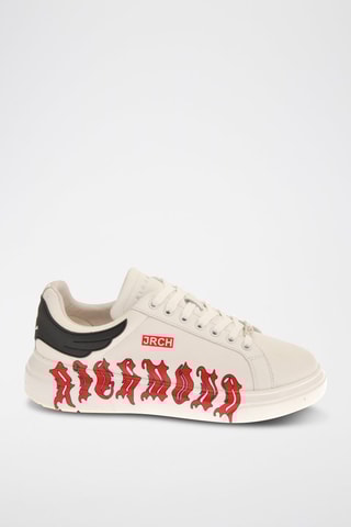 Leren Sneakers - Wit en Zwart