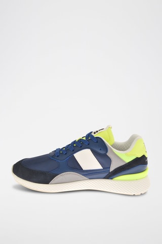 Nubuck Sneakers - Blauw en Geel