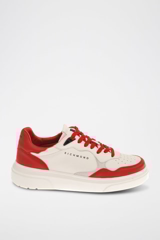 Leren Sneakers - Rood en Wit