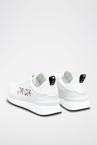 Leren Sneakers - Wit en Zwart