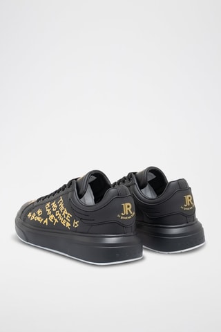 Leren Sneakers - Zwart en Goudkleurig