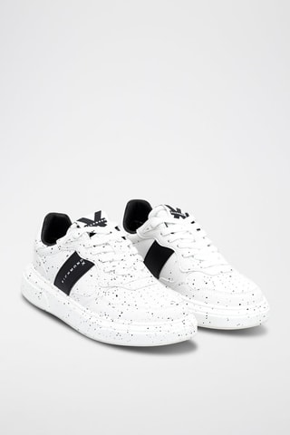 Sneakers en cuir - Blanc et noir