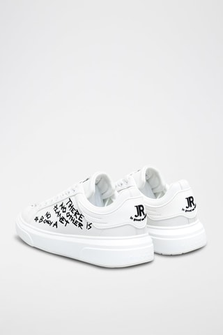 Leren Sneakers - Wit en Zwart