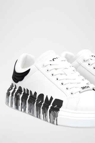 Leren Sneakers - Wit en Zwart