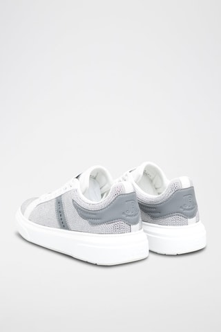 Nubuck Sneakers - Wit en Grijs