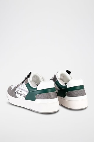 Baskets en nubuck - Blanc et gris