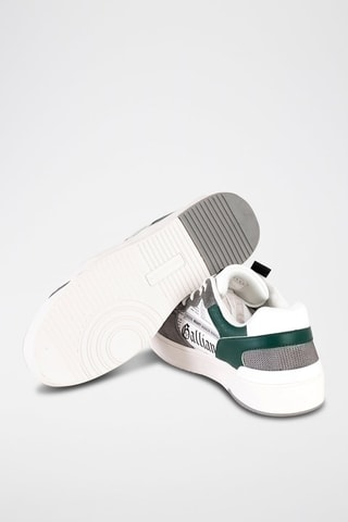 Baskets en nubuck - Blanc et gris