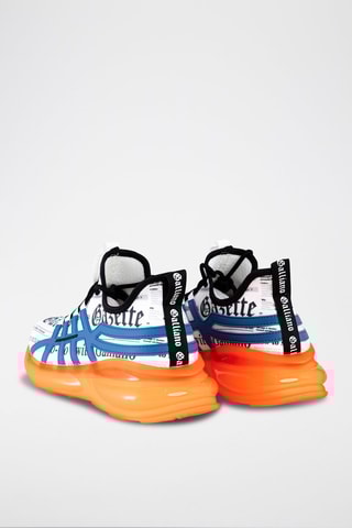 Baskets - Bleu et orange