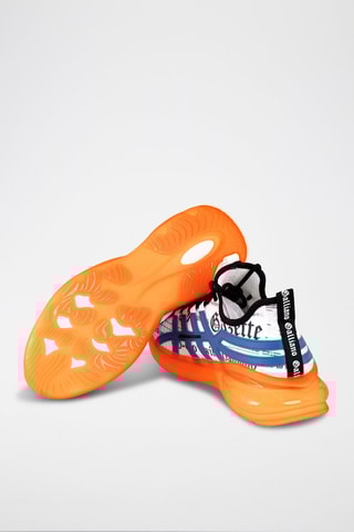 Baskets - Bleu et orange