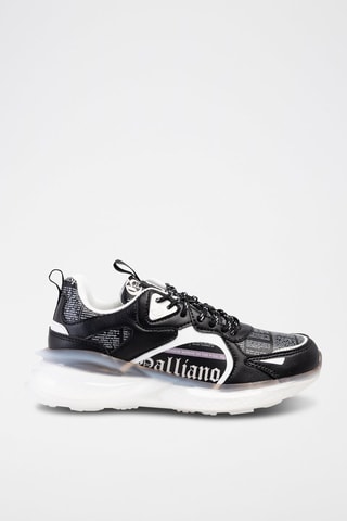 Baskets en cuir de veau - Noir et blanc