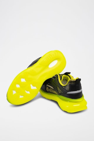 Baskets en cuir de veau - Noir et jaune