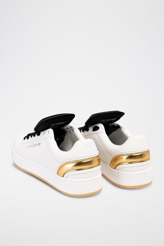 Baskets en cuir Blanc et noir