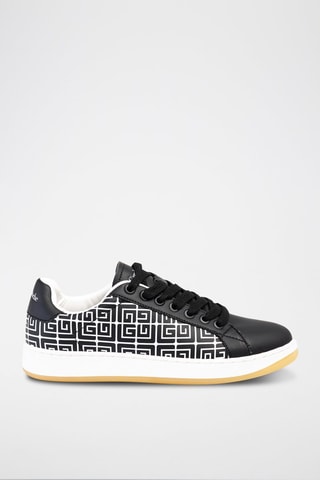 Baskets en cuir Noir et blanc