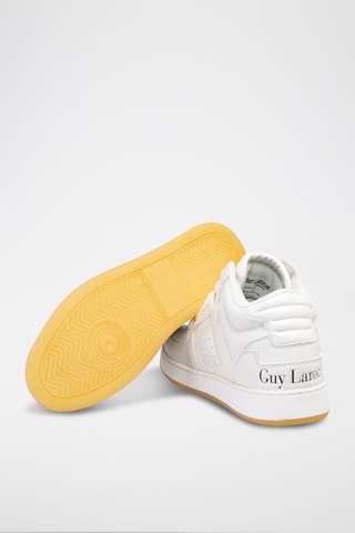 Baskets montantes en cuir Blanc