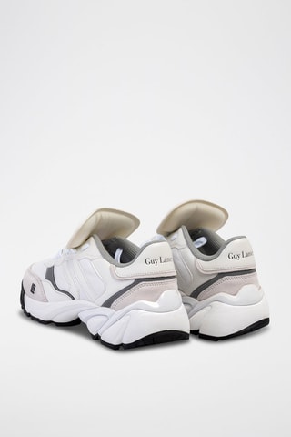 Baskets en cuir Blanc et crème
