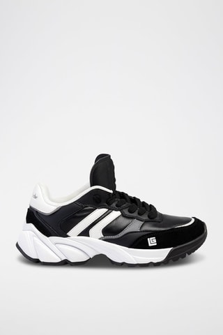 Baskets en cuir Noir et blanc