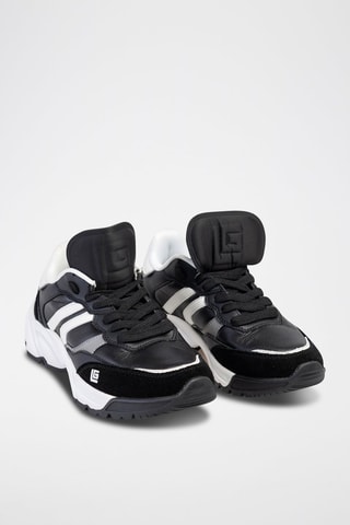 Baskets en cuir Noir et blanc