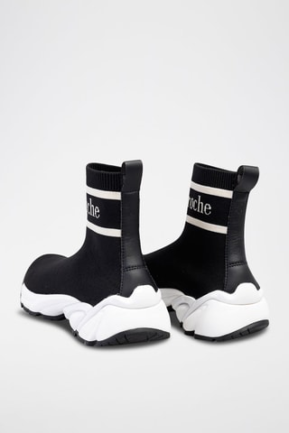 Baskets chaussettes montantes Noir