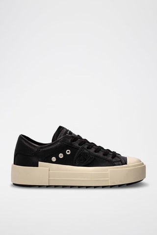 Baskets en cuir - Noir et crème