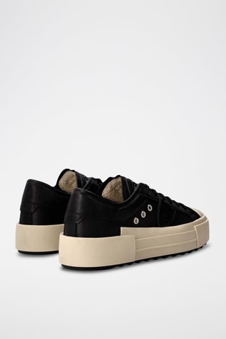 Baskets en cuir - Noir et crème