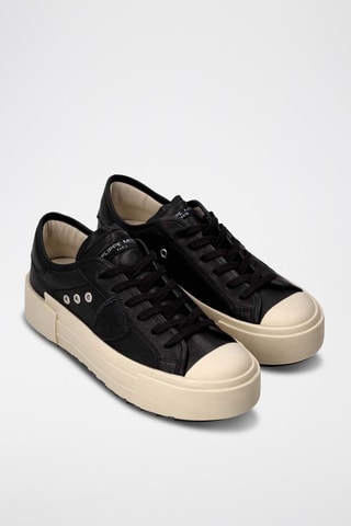 Baskets en cuir - Noir et crème