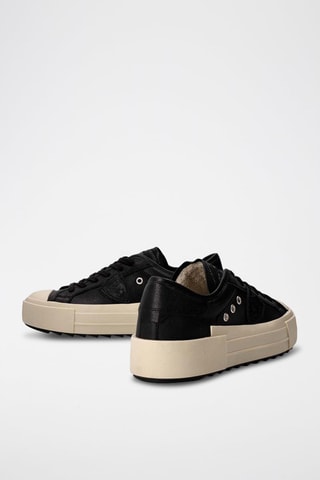 Baskets en cuir - Noir et crème