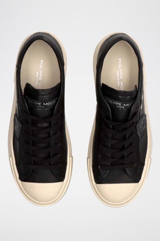 Baskets en cuir - Noir et crème