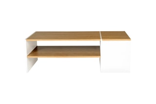 Table basse avec coffre Zoé - Blanc
