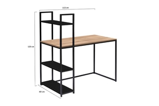 Bureau bibliothèque Manhattan - 113 x 120 x 64 cm