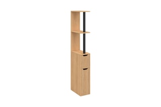 Colonne salle de bain 2 portes Faustine - 15,5 x 30 x 118,5 cm